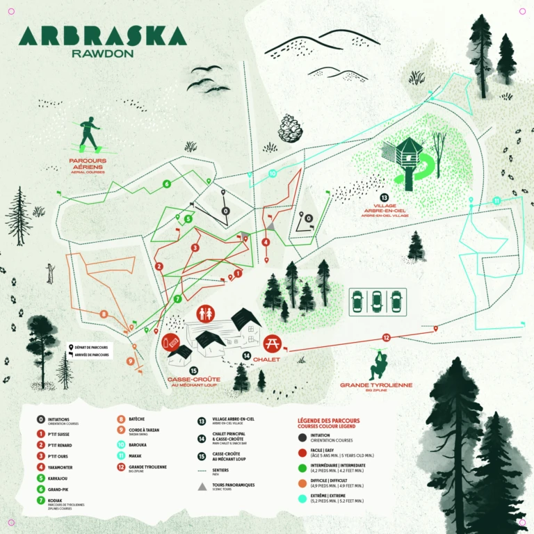 Arbraska rawdon carte