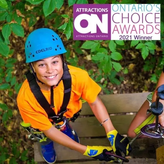 Treetop Trekking Ontario's Choice Award
